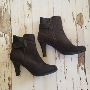 Faux Suede Ankle Boots Size 9